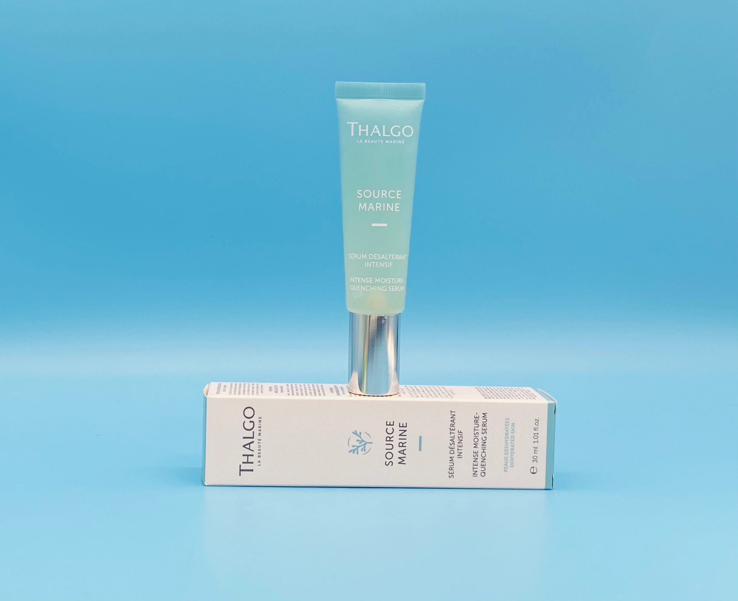 Intensiv Feuchtigkeitsserum<br> SOURCE MARINE<br> Intensive Moisture-Quenching Serum<br>Sérum Désaltérant Intensif